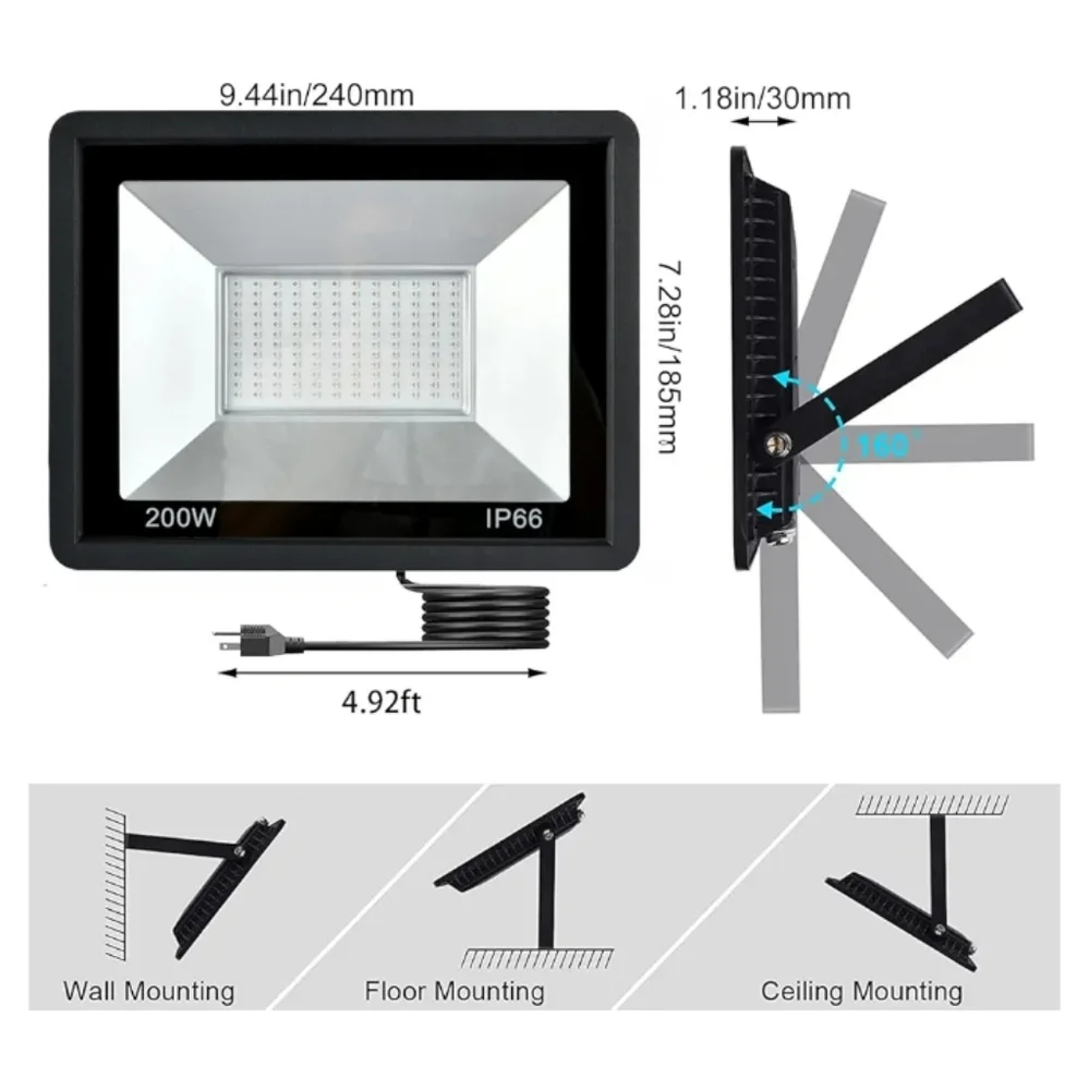 200 Watt LED black Light